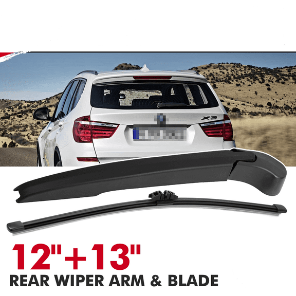 2011-2017 BMW X3 Rear Windshield Wiper Arm & Blade Set 12" 13"