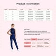 thumbnail image 7 of iiniim Kids Girls Shiny Full Body Unitard Rhinestone One Piece Leotard Sleeveless Gymnastics Dancewear Navy Blue 10, 7 of 7