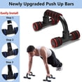 thumbnail image 5 of Push Up Bars - Home Workout Equipment Pushup Handle with Cushioned Foam Grip and Non-Slip Sturdy Structure - Portable Pushup Stands for Home Fitness - Push Up Handles for Floor Workouts, 5 of 6