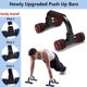thumbnail image 5 of Barras de flexiones - Equipo de entrenamiento en casa con agarre de espuma acolchado y estructura resistente antideslizante - Soportes de flexiones portátiles para fitness en casa - Manijas de, 5 of 6