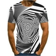 thumbnail image 1 of Birdeem T-Shirt Homme Impression Abstraite 3D Manches Courtes Col Rond Mode Décontracté Quotidien Vacances T-Shirt Haut Blouses, 1 of 1