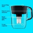 thumbnail image 4 of Brita Small 6 Cup Denali Water Filter Pitcher with 1 Brita Standard Filter, Made Without BPA, Black, 4 of 10