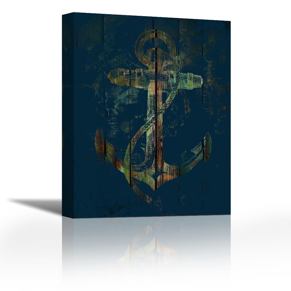 Anchors Away 2 Contemporary Fine Art Giclee on Canvas Gallery Wrap