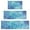 Blue White Tie-1, variant on Blue White Tie Dye Swirl Pattern Kitchen Rugs Sets Of 3,Kitchen Runner Rugs Non Skid Washable,Decorative Kitchen Floor Mats for Kitchen,Sink,Laundry,17"x30" 17"x47" 17"x59"