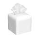 thumbnail image 1 of Fotbe White Porta Pañuelos Decorativo de Cuero, Caja Cuadrada Moderna para Pañuelos Faciales, Organizador y Dispensador 5x5x5'', 1 of 7