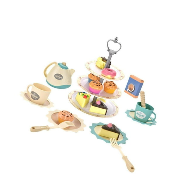 Ensemble de 25 Pcs de Jeu d'Imitation pour Enfants, Ensemble de Thé Coloré, Kit de Jeu de Rôle pour Enfants, Cadeaux des Fêtes