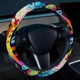 thumbnail image 2 of Mind Car 14.5 Inch Printing PVC Leather Car Wheel Covers Steering Wheel Covers Auto Accessories, 2 of 6