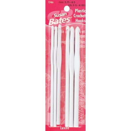 Bates Crochet Hook Set - Luxite Plastic Crochet Hook Set, Lightweight By Susan Bates