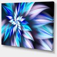thumbnail image 2 of Dancing Light Blue Flower Petals - Floral Canvas Art Print, 2 of 4