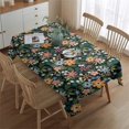 thumbnail image 2 of Pioneer Flower Floral Print Pattern Rectangle Tablecloth 60"x84",Waterproof Polyester Rectangle Table Cloth, Wipeable Spillproof Polyester Tablecloth for Dining, Camping, Indoor and Outdoor, 2 of 5