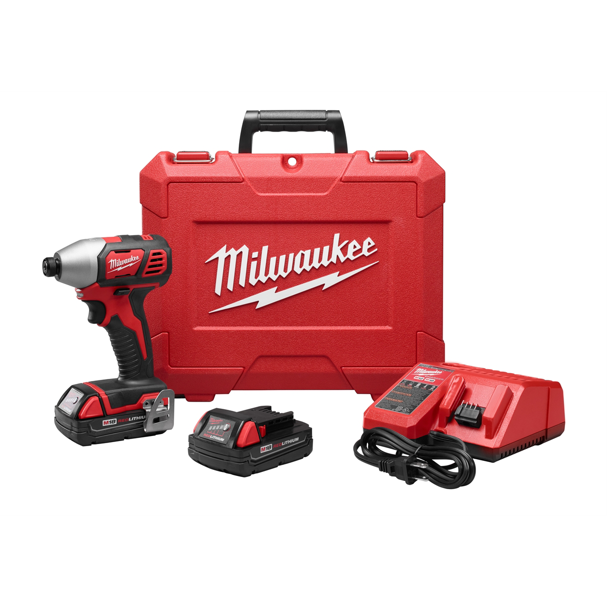 Milwaukee 2656-22CT 18V Cordless Drill Driver, 1.5Ah, 450 in-lbs Torque, 1800 RPM