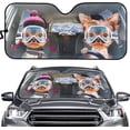thumbnail image 7 of 4-S 51.2inX27.5in-Yorkie Terrier Driver Car Sun Shade, Yorkshire Terrier Sunshade, Windshield Sun Shade, Yorkshire Car Decor, Car Gifts LNG102, 7 of 7