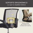 thumbnail image 5 of Pack 2 Sillas de Oficina Giratorias de Malla con Altura Ajustable Eo Safe Imports Negro, 5 of 5