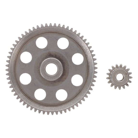 OUNONA Steel RC Car Gear Replacement Set with 17T and 64T Remote Control Parts Compatible with RC Vehicles