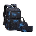thumbnail image 4 of HNMKIU Kids Backpack Set Boys Girls School Bookbag Pencil Lunch Bag Lightweight Student Backpack Children ,Black1, 4 of 5
