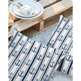 thumbnail image 2 of Pack of 2 Outdoor Pillow Covers, Summer Ocean Blue Anchor White Stripes Waterproof Square Throw Pillowcase Cushion Decorative Pillow Covers for Couch Patio Tent, 24x24 in, 2 of 6