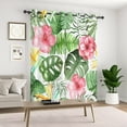 thumbnail image 3 of Lfeey Palm Tree Tropical Blackout Curtains, Green Botanical Print for Living Room Kitchen, 42x72 Inches, Set of 2, 3 of 6