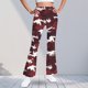 thumbnail image 1 of Pantalones largos con estampado de camuflaje para niñas, forro polar cálido, leggings casuales ligeramente acampanados, traje para niñas de 5 a 16 años., 1 of 6