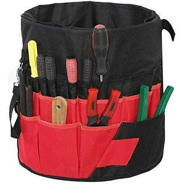 Sac à Outils Multi-Usage 42 Poches Kit de Rangement pour Outils de Jardin Imperméable Résistant à l'Eau
