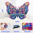 thumbnail image 2 of Wooden Puzzles for Adults Butterfly Jigsaw Puzzle 200Pcs Unique Shaped Puzzle Gifts for Adults Family Games, 2 of 7