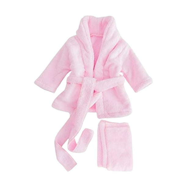 Conjunto de bata, toalla de baño y disfraz para bebés, ideal para sesiones de fotos. Rosado