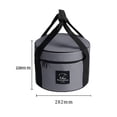 thumbnail image 4 of Camping Bag with 14 Liter Capacity, Waterproof, Durable, with Side Pocket, 7 Kg, Gray Large, 4 of 8