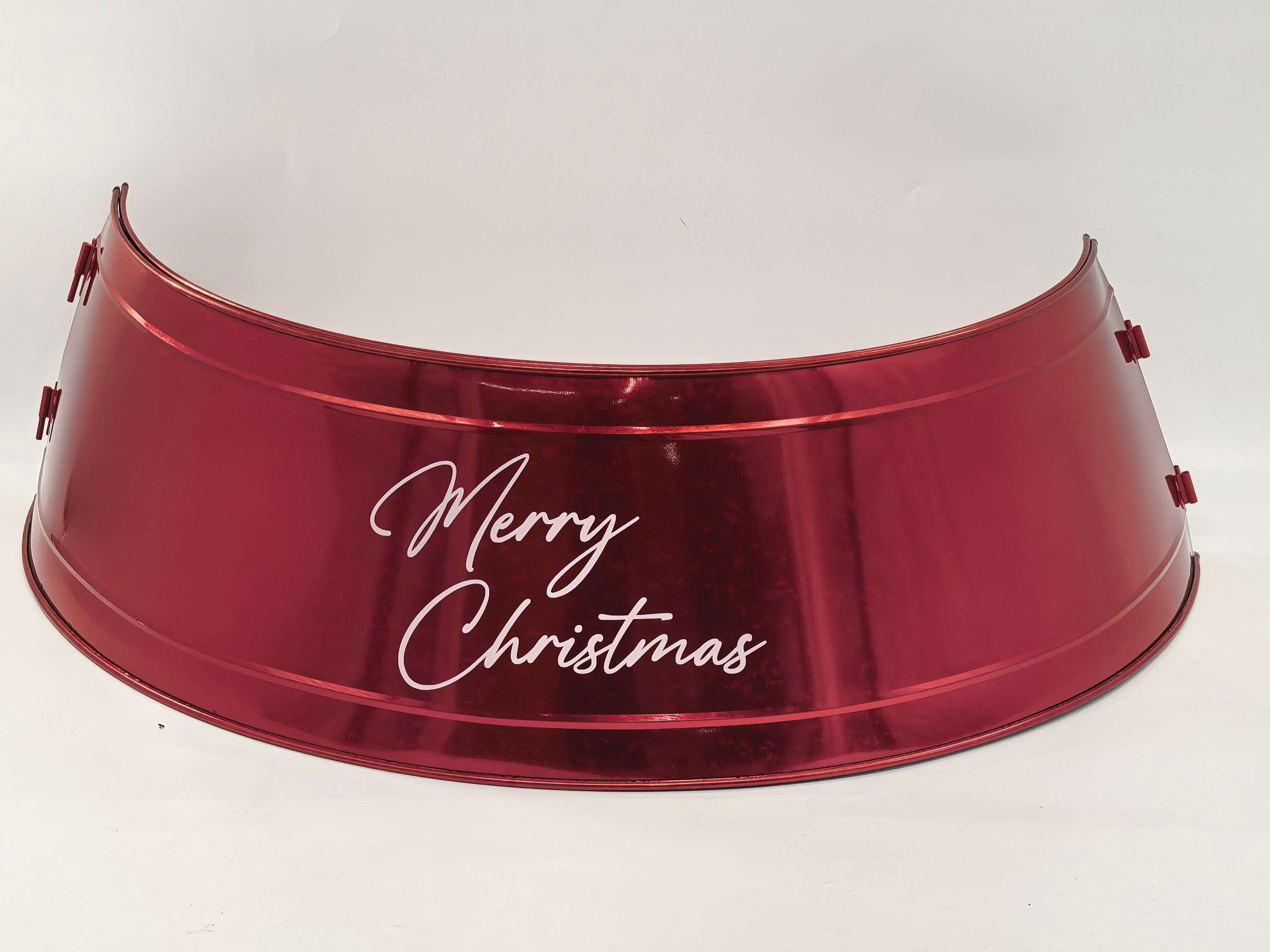Metal Christmas Tree Collar, Red 27" by Holiday Time