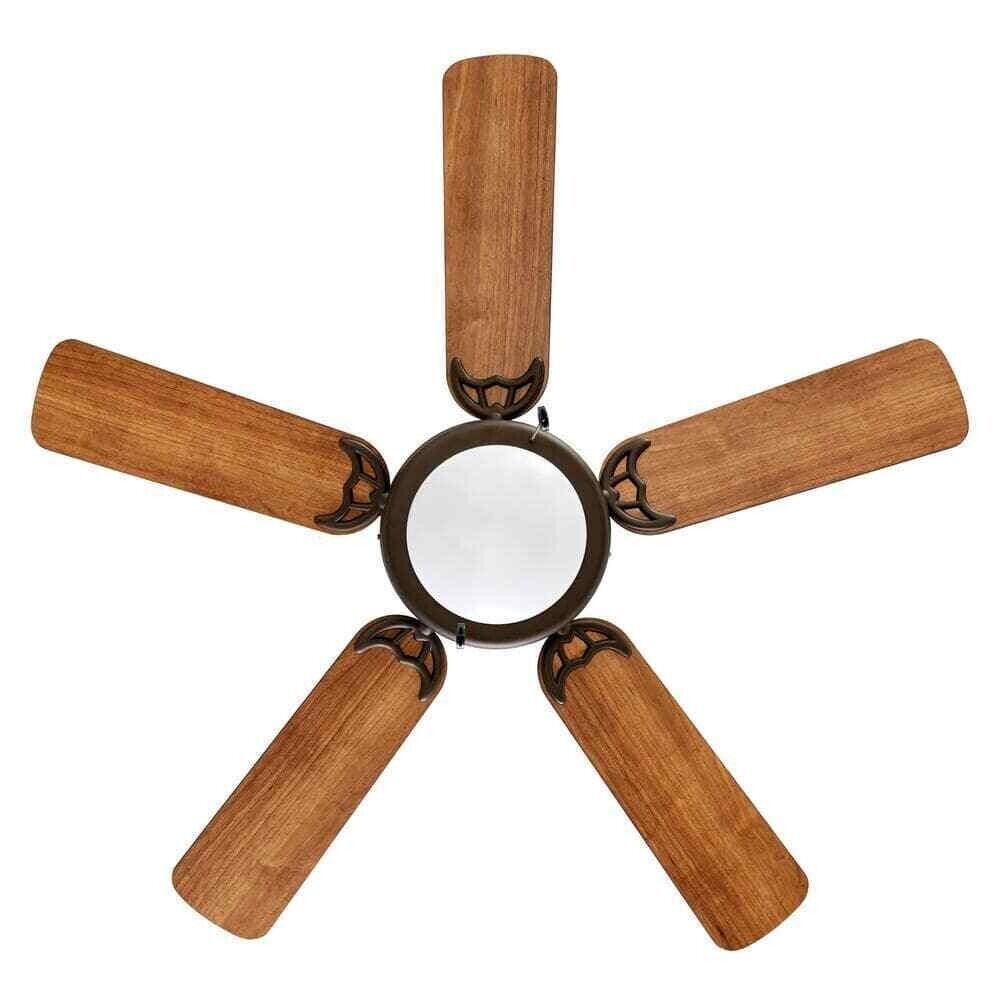 Hugger 44 inch Oil Rubbed Bronze Dome Style LED Bulb Flush Mount Indoor Ceiling Fan with Light Kit