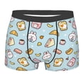 thumbnail image 5 of Uemuo Rabbit Burger Coffee Pattern Men's Boxer Briefs,Trunk Anti-Chafing,Comfortable, Durable, and Stylish Underwear-X-Large, 5 of 9