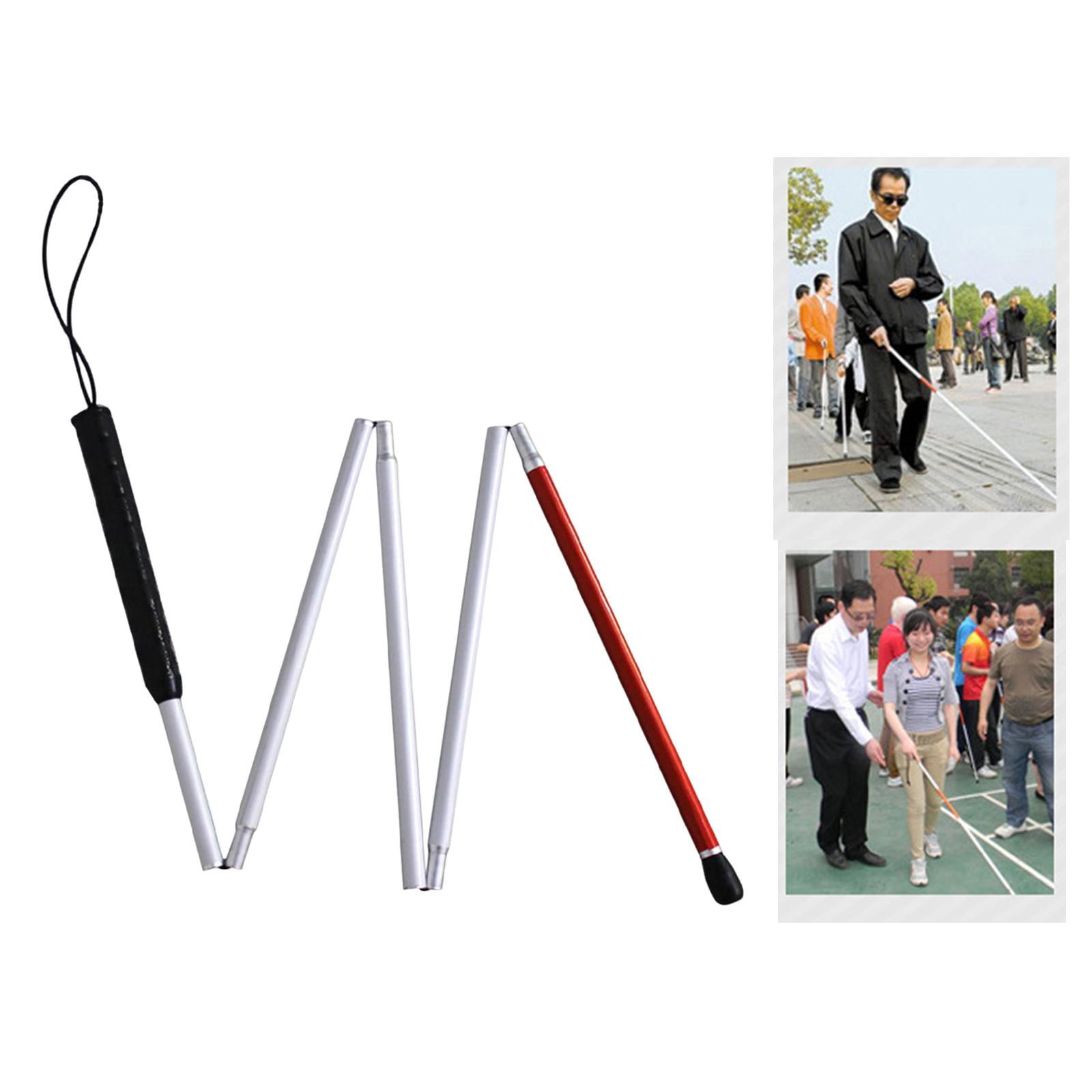 Collapsible Cane 5 Sections with Padded Tip Lightweighted Adjustable