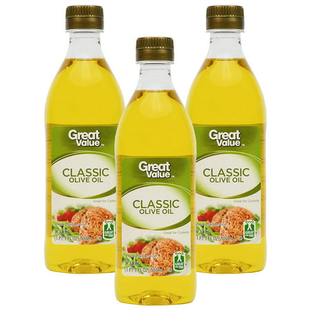 (3 Pack) Great Value Classic Olive Oil, 17 oz (Best Store Bought Olive Oil)