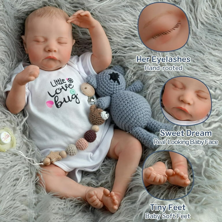 RSG Lifelike Reborn Baby Dolls Girl - 20 Inch Real Life Realistic-Newborn Baby  Dolls with Accessories Gift Set for Kids 