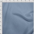 thumbnail image 4 of oneOone Silk Tabby Medium Blue Fabric Geometrical Craft Projects Decor Fabric Printed By The Yard 42 Inch Wide, 4 of 4