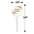 thumbnail image 6 of Wedding Floral Father of the Groom Cupcake Picks Toppers Decoration Set of 6, 6 of 6