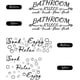 thumbnail image 2 of Pegatinas de pared para baño (2 piezas), vinilos decorativos con frase, para decorar el baño del hogar (negro), 2 of 4