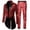 Red, variant on Men's Sequin Blazer Retro Dress Top and Pants Set Metallic Slim Suit 2 Piece Disco Prom Shiny Outfit Wedding Party Banquet Fashion Jacket Pant