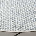 thumbnail image 4 of SAFAVIEH Sisal All-Weather Delroy Solid Indoor/Outdoor Area Rug, Blue/Ivory, 6'7" x 6'7" Round, 4 of 8