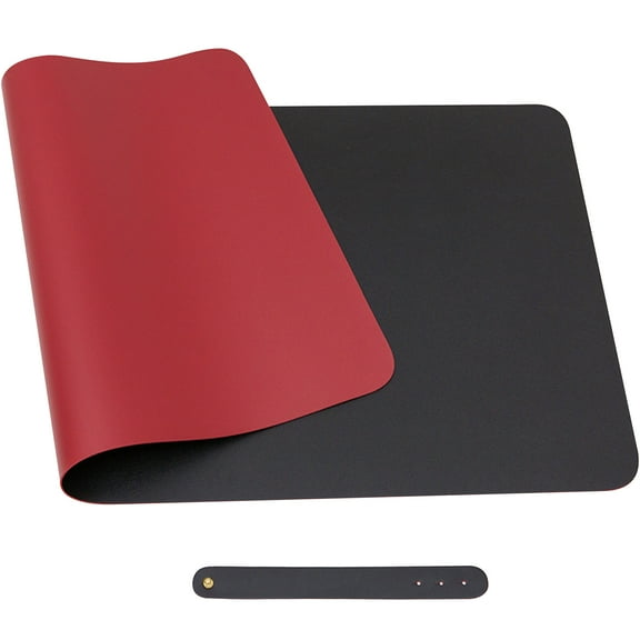 Vaupan Large Mouse Pad Keyboard Mat PU Material, Extended Computer Mouse Pad Durable Anti-Wear Low Friction Non-Slip Backing Desktop, Waterproof Suitable for Home Office Computer Work, Games