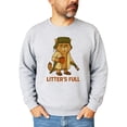 thumbnail image 4 of Litter's Full Funny Christmas Unisex Sweatshirt Holiday Cat Graphic Sweater for Women & Men Gray Sweatshirt Adult Medium, 4 of 4