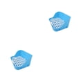 thumbnail image 1 of Greeniant Bandeja de arena Conejo Conejillo de indias Cama de esquina Forma rectangular Limpieza interior Herramienta de entrenamiento de caca Azul 2piezas, 1 of 6