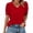 Red, variant on Womens Tops Short Sleeve Shirts Buttons V Neck Spring Fashion Summer Outfits Plus Size Blouses Dressy Casual