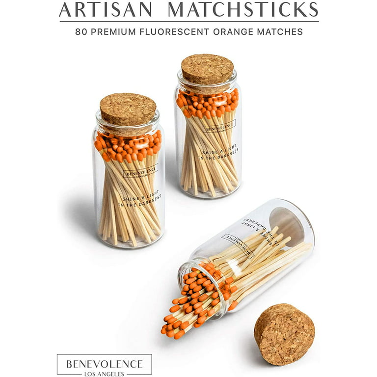 Benevolence LA Decorative Wooden Matches, Artisan Long