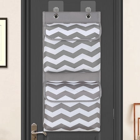MLINS Hanging Storage Bag for Wall Made of Oxford Cloth Multi Color Great for Storing Small Items 7.5 x 12.3 inches