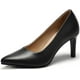 thumbnail image 1 of Tacones DOBOLIN para mujer, puntera puntiaguda, tacón de aguja, 7,5 cm, color negro, 1 of 7