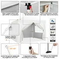 thumbnail image 4 of Yaheetech Abri à Déploiement Rapide 10 X 10 Pi avec 4 Parois Latérales et Hauteur Ajustable, Blanc, 4 of 7