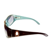 Esprit Womens Sunglass Black Blue Rectangle Plastic, Gradient Lens ET19213 543