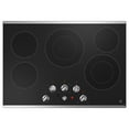 thumbnail image 3 of GE Cuisinière Électrique 30 Pouces à Commande par Bouton Intégrée en Acier Inoxydable - JEP5030STSS, 3 of 9