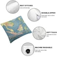 thumbnail image 4 of BANET  Phillipine Throw Pillow Cushion Cover, Philippines Administrative Political Map Cities and Seas Cartography Themed, Zippered Double-Side Digital Print Decor 18x18in, 4 of 5