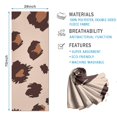 thumbnail image 2 of Beige and Brown Of Leopard Print Hot Yoga Mat Towel Non Slip for Hot Yoga - Quick-Drying Yoga Mat Cover with 4 Corner Pockets with Travel Bag - Hot Yoga Towel Non Slip 70"x26", 2 of 6
