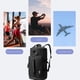 thumbnail image 4 of Bolsa de gimnasio para mujer | Bolsa de lona pequeña con compartimento para zapatos y bolsillo impermeable | Mochila de viaje de 35 l para yoga, natación, acampada y escapadas de fin de semana, 4 of 7